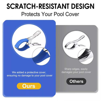 6Pcs 12CM Stainless Steel Pool Cover Clamps