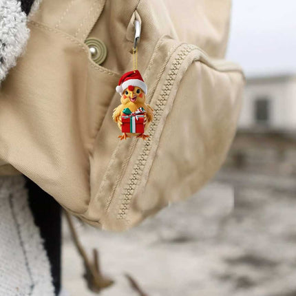 2D Christmas Boxed Chicken Home Ornaments 2024 Christmas Holiday Advent Calendar