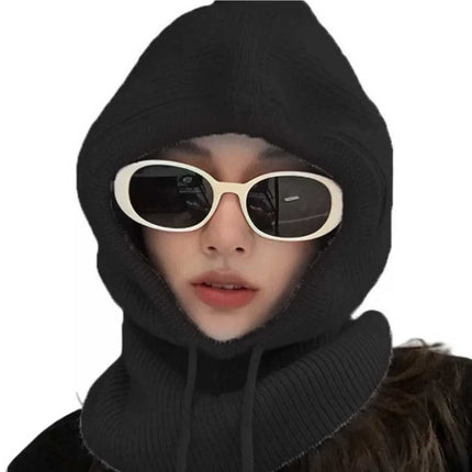 Women's Thermal Knitted Balaclava Winter Ski Face Neck Warmer Hood Snood