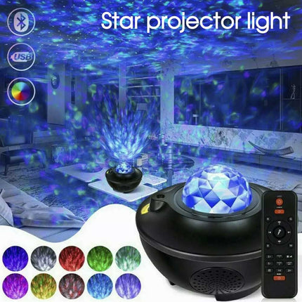 LED Galaxy Starry Night Light Projector Ocean Star Sky Party Kids Baby Room Lamp