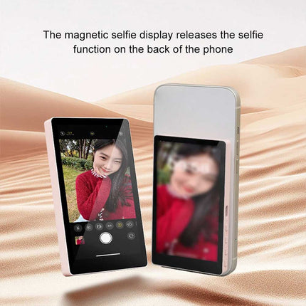 Wireless Magnetic Selfie Monitor Screen Phone Rear Camera Vlog Selfie Aid Device