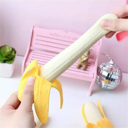 2 Pack Peeled Banana Squishy Toy Slow Rising Simulation Stress Relief Play