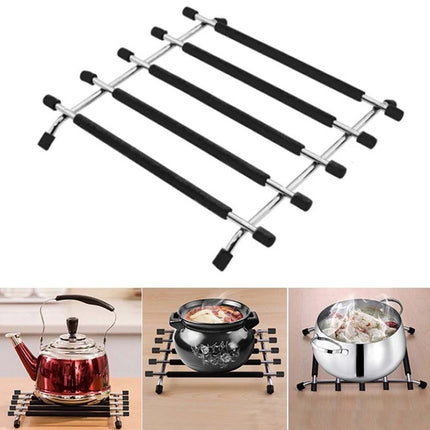 Stainless Steel Kitchen Trivet - Heat-Resistant Worktop Saver for Hot Pots & Pans