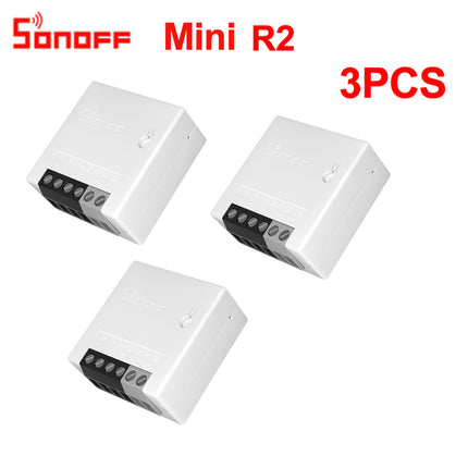 Sonoff Mini R2 Wifi Smart Switch 2 Way Modules eWeLink APP DIY Work with Alexa