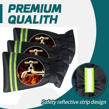 4X Outdoor Tap Frost Protector Cover, Reflection Thermal Insulation Jacket for Outside Faucets