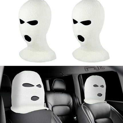 1/2pcs Car Front Seat Head Rest Covers - Funny Style Protective Auto Headrest Covers