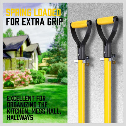 10PCS Heavy Duty Terry Clips Spring Snap Clamps Open & Closed Wall Mount Storage Organizer Clips