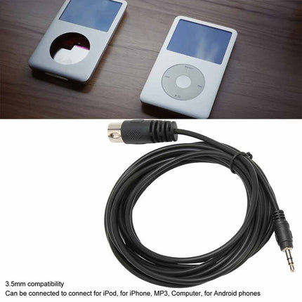 7 Pin DIN MIDI Male to 3.5mm Stereo Male Audio Cable, Plug & Play HiFi Replacement Cord 1.5M