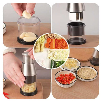 Pressed Garlic Onion Chopper 304 Stainless Steel Hand Food Chopper Kitchen Tools
