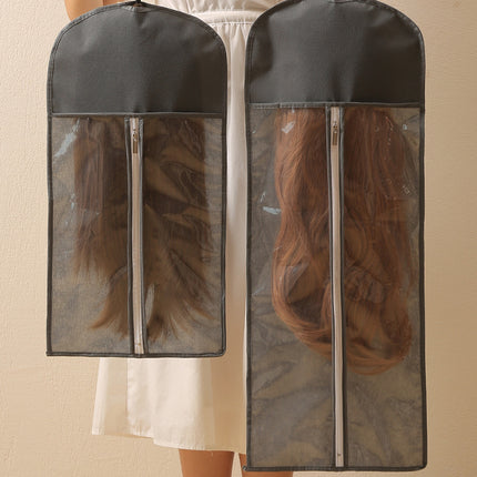 Hair Extension Storage Bag With Hanger Dust Proof Non Woven Wig Bag With Hanger