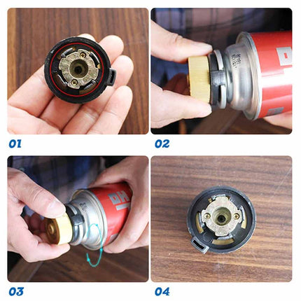 Outdoor Portable Stove Burner Picnic Gas Jet Cooking Hiking Camping Gear Adapter