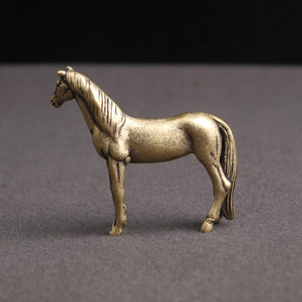 Mini Horse Statue – Year of Horse Figurine for Home Desktop Decor & Tea Pet
