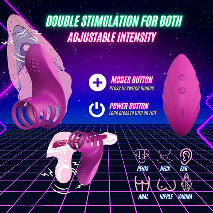 Vibrating Cock Ring Clitoral Vibrator USB G-Spot Adult Sex Toys For Couples
