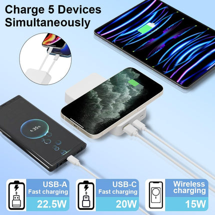 3C Certified Magnetic Power Bank 22.5W Built-In Cable & Stand for iPhone Samsang