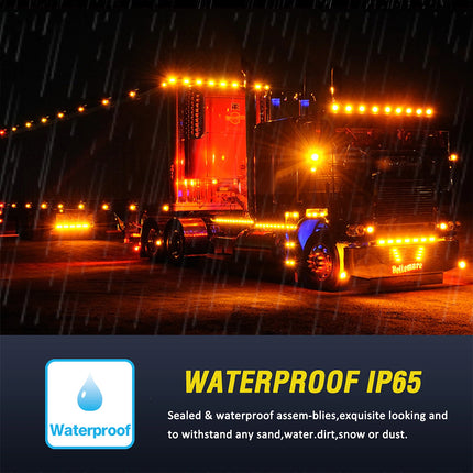 10X 12V-24V Clearance LED Side Marker Indicator Truck Trailer Light Lorry Caravan