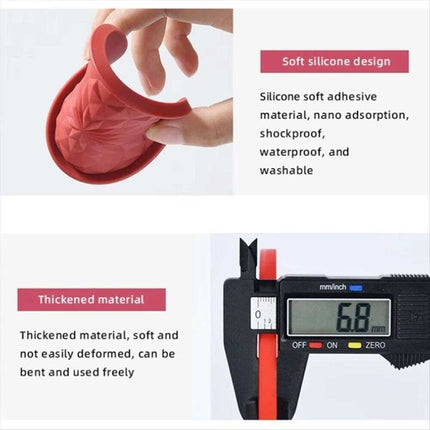 6-Piece Silicone Coaster Set: Non-Slip Heat-Resistant Cup Mats for Drinks & Glasses