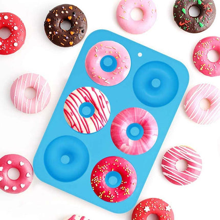 3PCS Silicone Donut Mold, Muffin Chocolate Cake Cookie Doughnut Baking Mould Tray