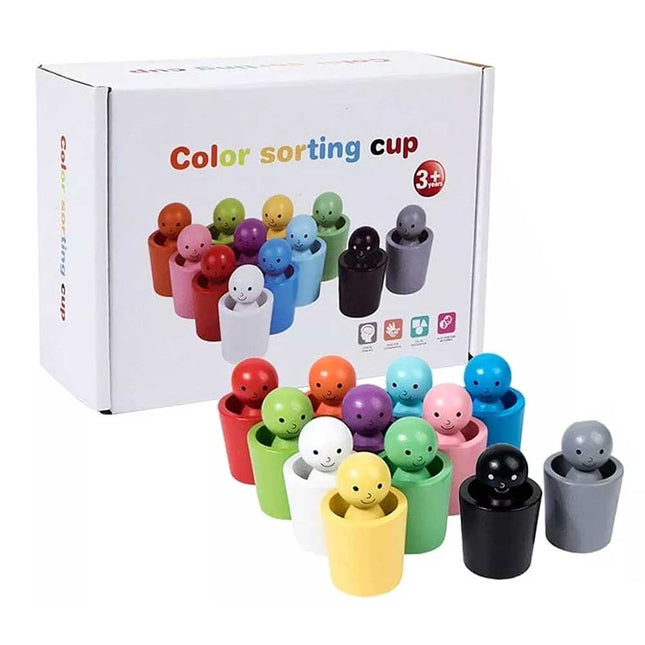 Color Sorting Cups, Matching Game Creative Play Early Educational for Party