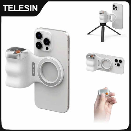 Magnetic Wireless Camera Grip Handle, Universal Remote Control Phone Holder