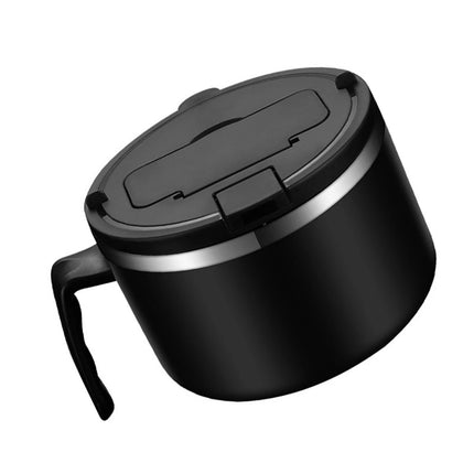 1200ml Large Capacity Instant Noodle Bowl – Black Microwaveable Ramen Cooker