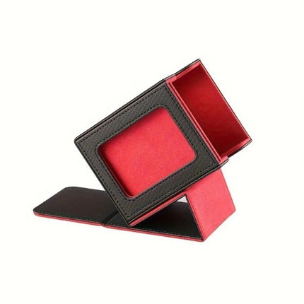 PU Leather Card Deck Box Magnetic Commander Trading Card Storage Box For TCG MTG Collection
