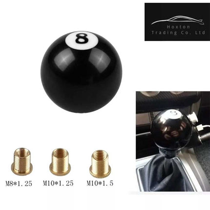 Car Manual 8 pool Ball Gear Knob Shift Stick Universal With Brass Inserts