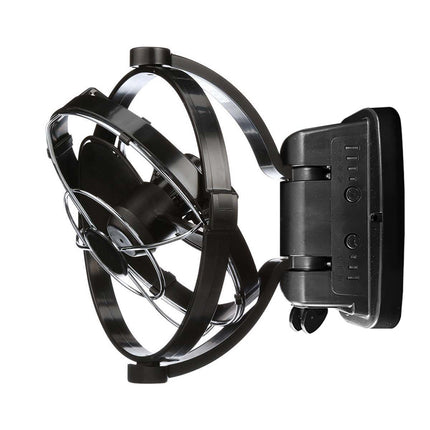 Caravan Camper Motorhome 12V Fan in Black Sirocco Style with Remote Control and Timing Function