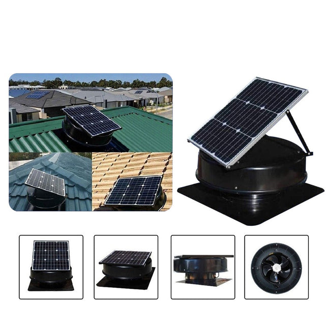 SolarKing Solar Roof Fan/Solar Roof Ventilation Fan 35 Watts 15V (320MM SRVF V2)
