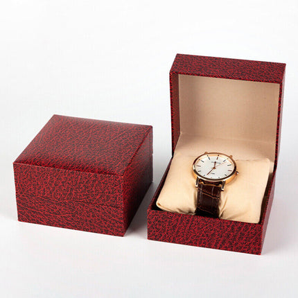 Single Watch Gift Box with Pillow Watch Display Case Organizer Jewelry Storage