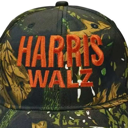 2024 Harris Walz Camo Cap Kamala Harris Tim Walz Election Campaign Hat