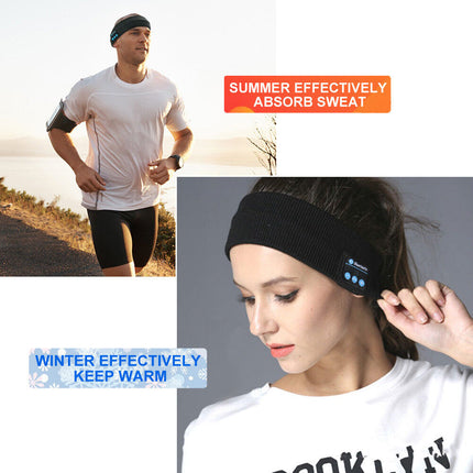 Wireless Bluetooth Headband Earphone Stereo Sport Headphone Headset Sleep AU