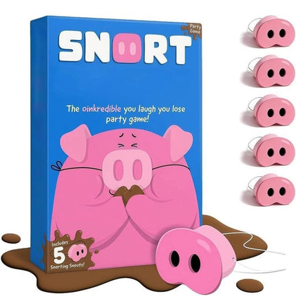 The Oinkcredible "You Laugh You Lose" Party Game - 5 Pieces, 2026 Pig Snout Game