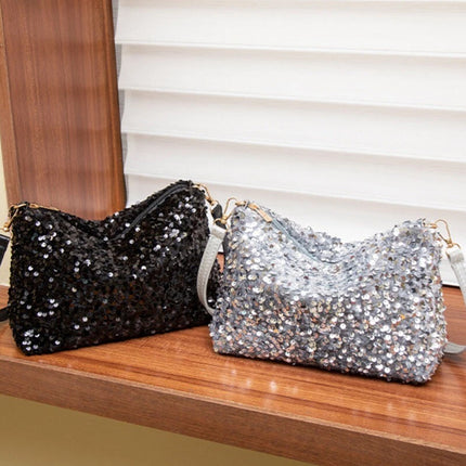 Ladies' banquet, wedding, party dual-use crossbody bag, shining multi-purpose hand-held crossbody bag