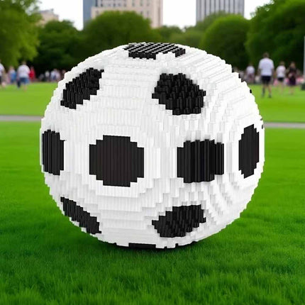 9.5CM Soccer Football Mini Model Building Blocks, Educational Creative DIY Brick Toy Set