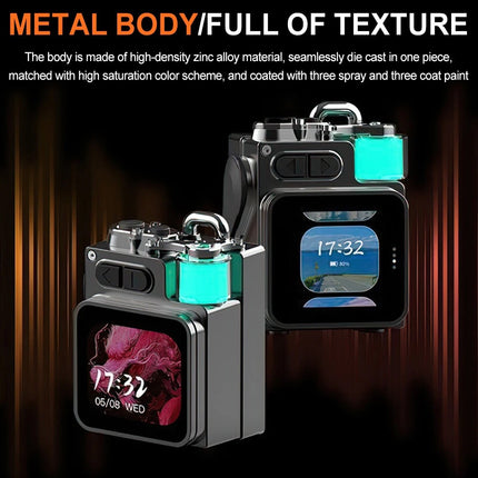 Outdoor Wireless Bluetooth Mini Speaker with Alarm Clock & RGB Ambient Lamp Display