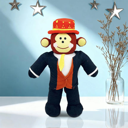 Monkey Plush with Soft Texture – Funny Cartoon Doll, Cute Collectible Plush Figure