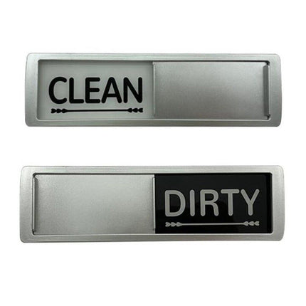 Clean Dirty Dishwasher Magnet Indicator Sign Non-Scratch Simple Sliding Kitchen