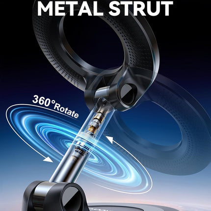 Magnetic Suction Cup Car Phone Mount 360° Adjustable for Smartphones