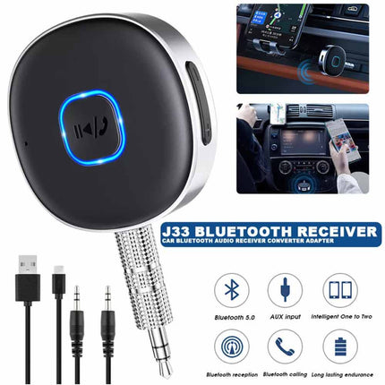 Bluetooth Receiver Call Music Receiver AUX Adapter for Car Headphone iPod