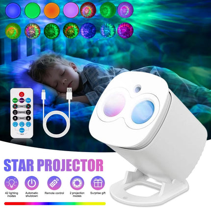Smart Nebula Galaxy Projector LED Star Night Light - Ceiling & Wall Projection Lamp for Bedroom Decor