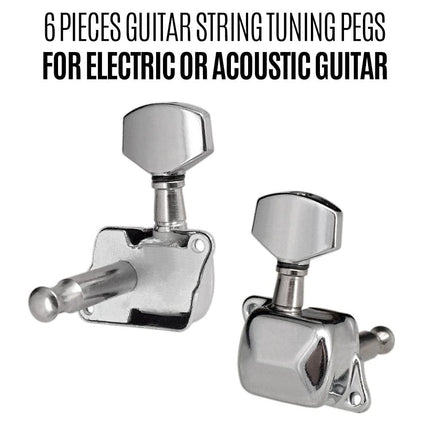 6x Guitar Tuning Pegs String Tuners Machine Heads Acoustic Electric Guitar Parts 3L3R