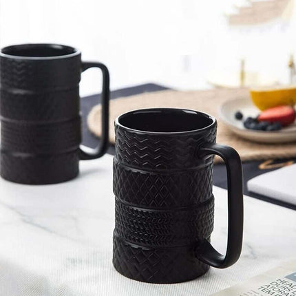 500ML Large Ceramic Tyre Tire Mug Tea Coffee Gift for Birthday Christmas