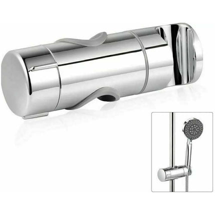 Adjustable Bathroom Shower Riser Rail Head Holder Hose Slider Clamp Bracket