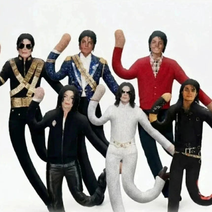 6PCS 28cm Abstract Jointed Plush Doll, Movable Joint Collectible Display Toy