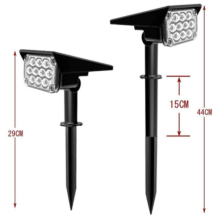 RGB 10 LEDs Garden Solar Lights Outdoor Landscape Yard Light Lawn Lamp Spotlight