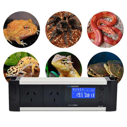 LCD Reptile Aquarium Digital Day/Night Timer Temperature Thermostat Controller