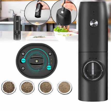 Electric Salt And Pepper Grinder Set USB Rechargeable Salt And Pepper Mill