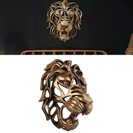 Outdoor Lion Sculptures Wall Art Garden Ornaments Home Decor Accessories Artwork