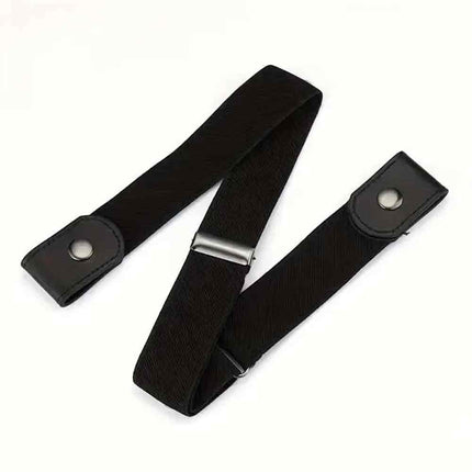 Traceless Invisible Elastic Belt - No Buckle Stretch Waist Belt for Men & Women Jeans Pants