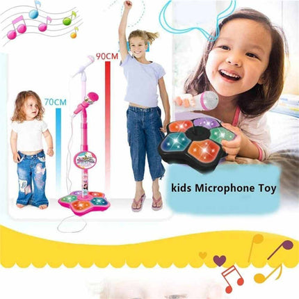 Kids Microphone With Stand Karaoke Song Music Instrument Toys Birthday Gift